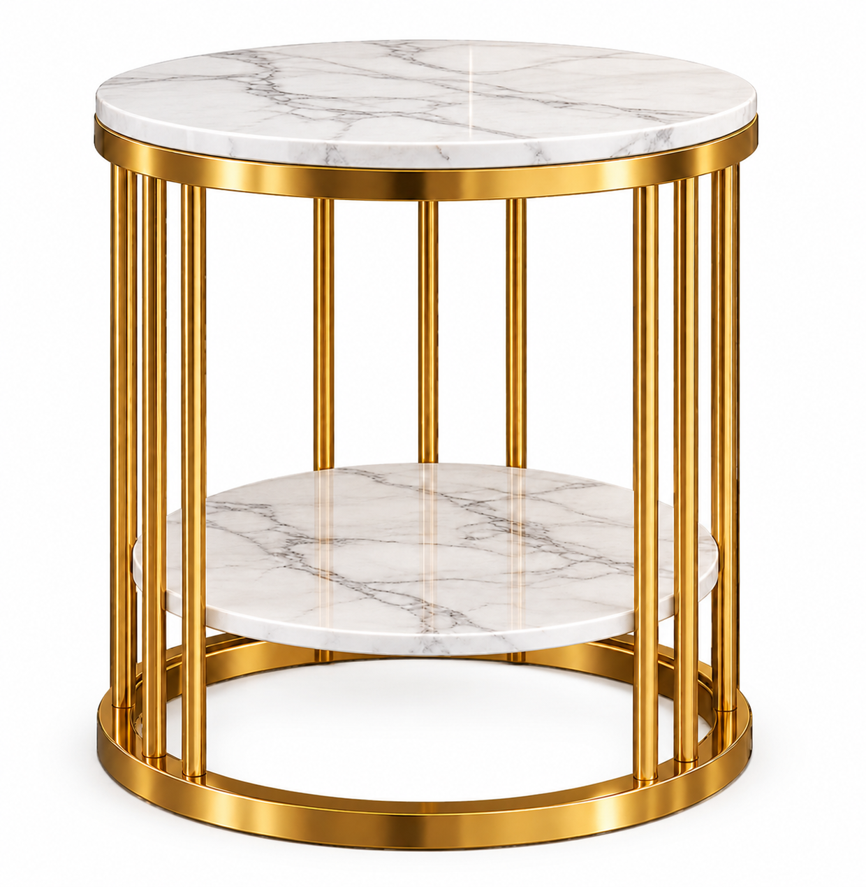 Axiom MS PVD Accent Table with Ceramic Top