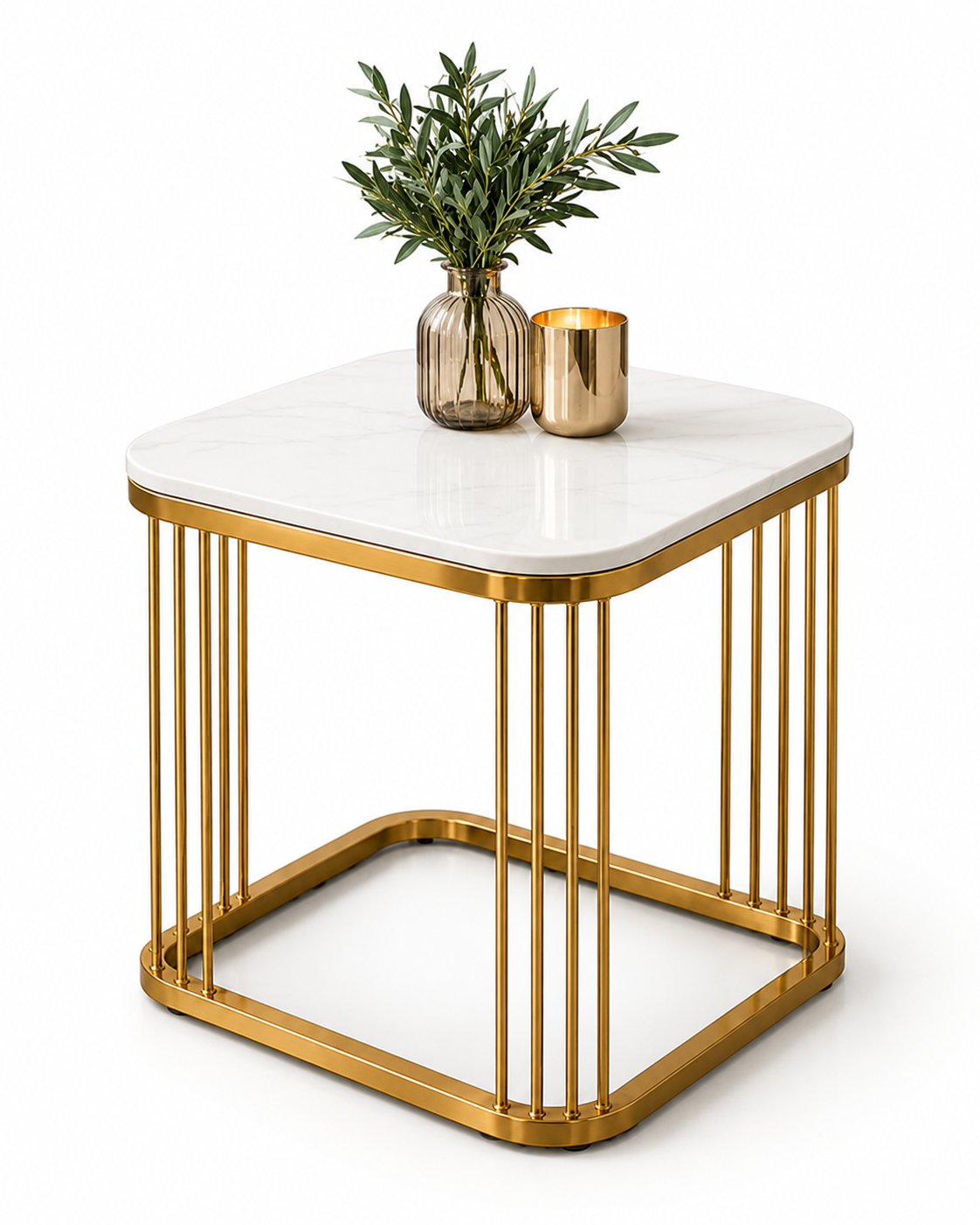 Marble Top Luxury Side Table