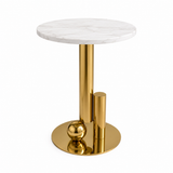 Piero SS PVD Accent Table with Ceramic Top