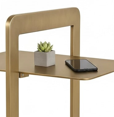 Modern C-Shaped Accent Table