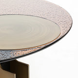 Bonita Glass Coffee Table with Metal Base - Large