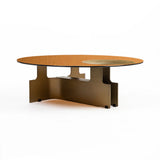 Bonita Glass Coffee Table with Metal Base - Large