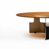Bonita Glass Coffee Table with Metal Base - Large