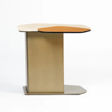 Bonita Glass Coffee Table with Metal Base Set of 2