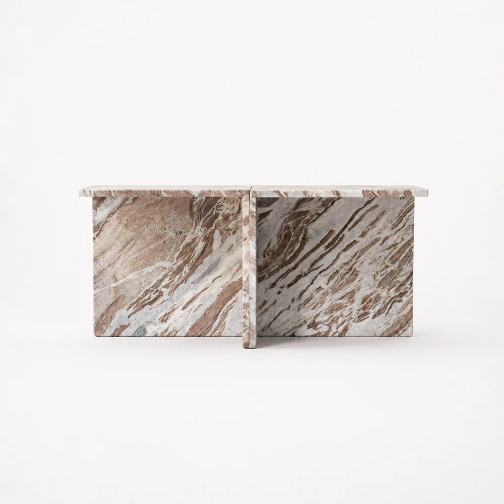 Faris Sawar Marble Coffee Table Set of 2