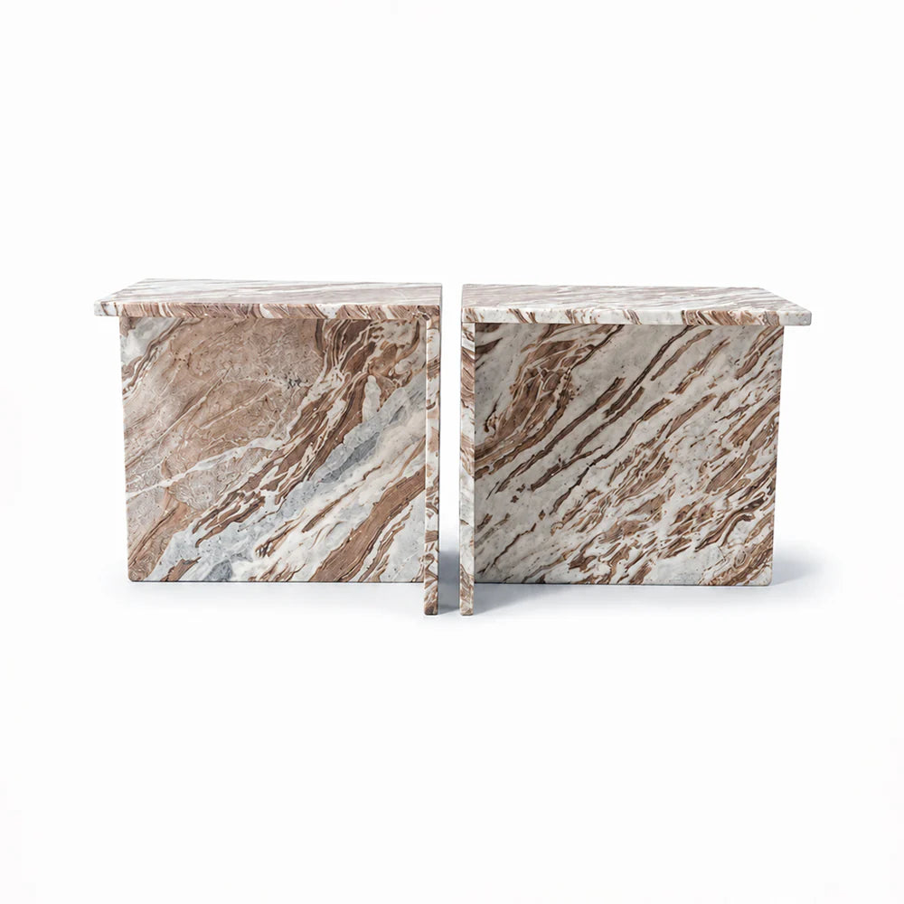Faris Sawar Marble Coffee Table Set of 2