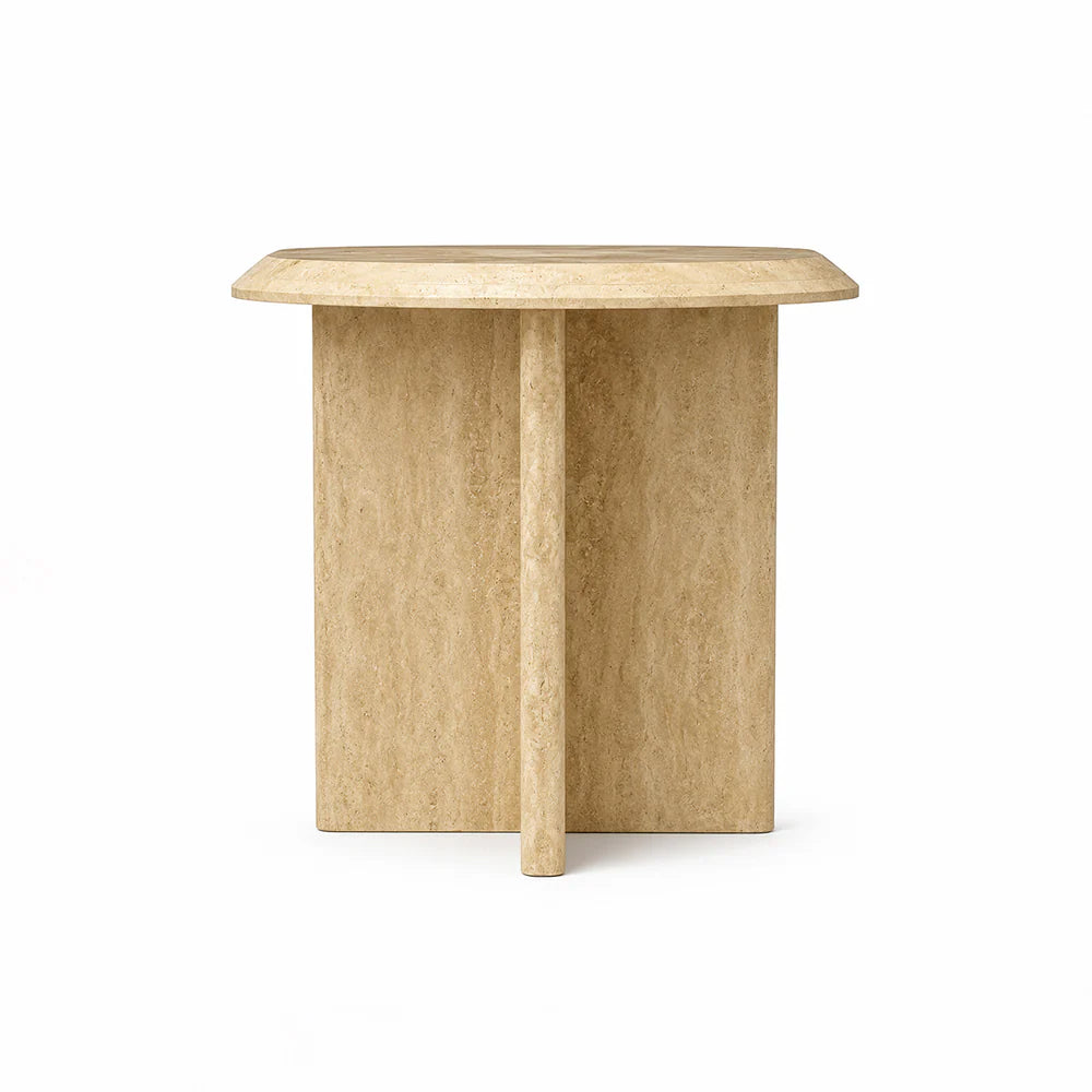 Elara Travertine Marble Coffee Table Set of 2