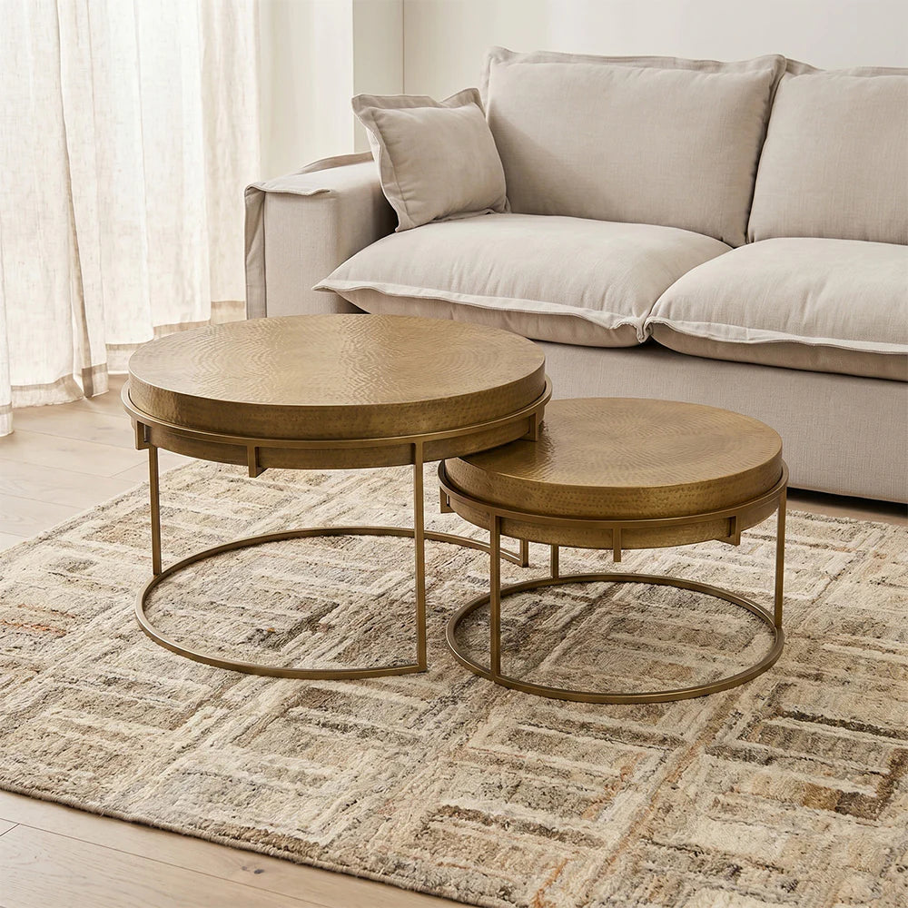 Tinashe Aluminum Coffee Table Set of 2