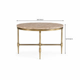 Emie Marble Coffee Table - Large