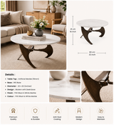 Marlow MS PVD Accent Table with Ceramic Top