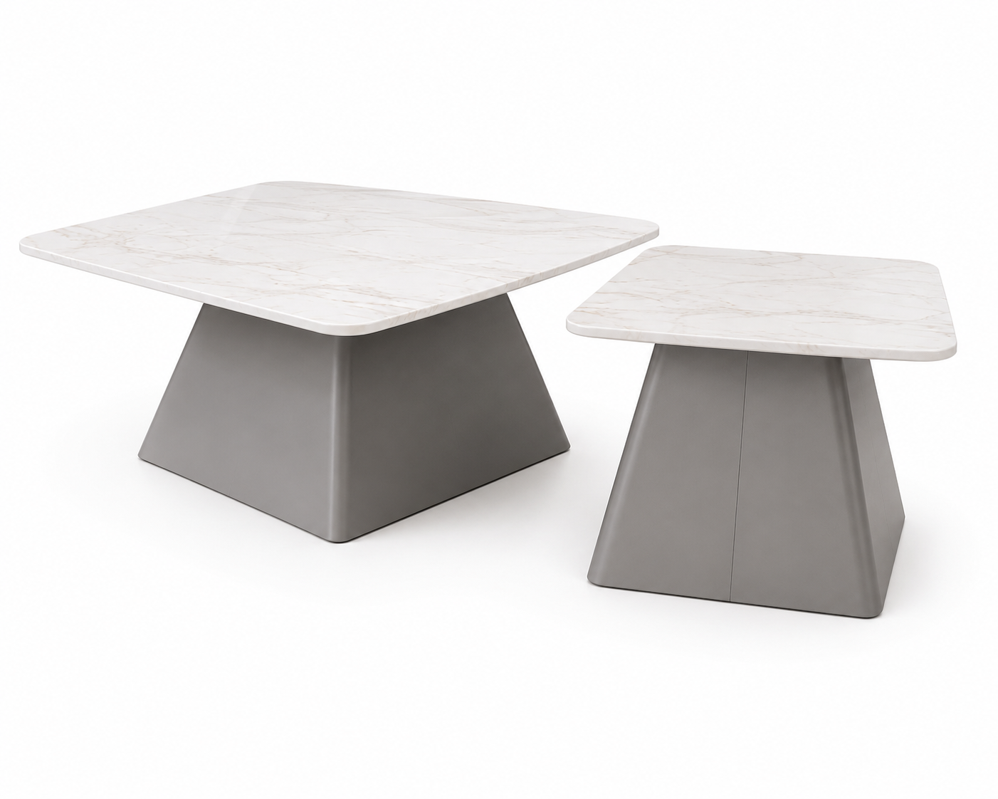 Modern Marble Coffee Table Set