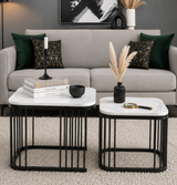 Marble Top Luxury Nesting Coffee Table