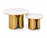 Strata MS PVD Coffee Table with Ceramic Top