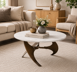 Marlow MS PVD Accent Table with Ceramic Top