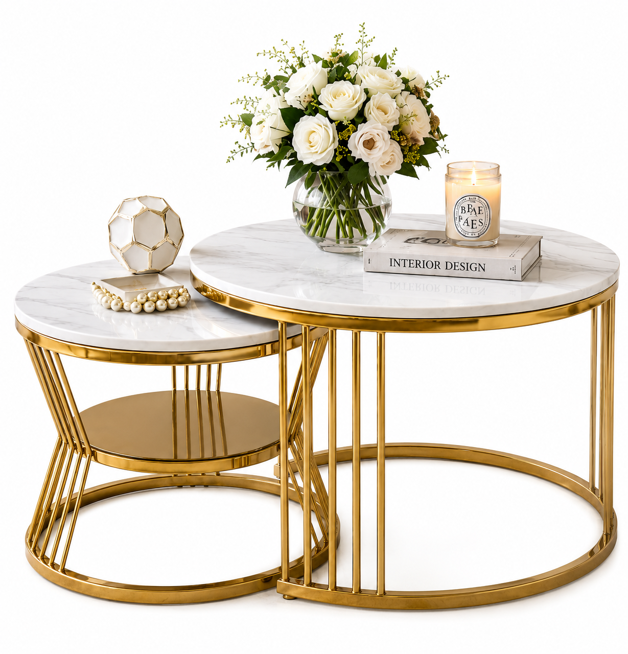 Kairo MS PVD Coffee Table with Ceramic Top