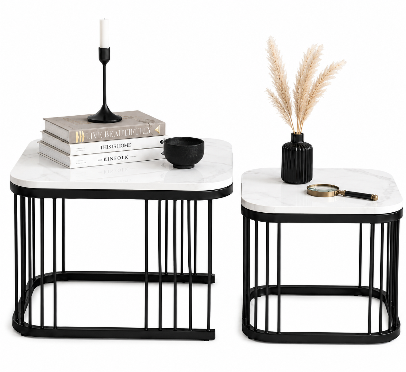 Marble Top Luxury Nesting Coffee Table