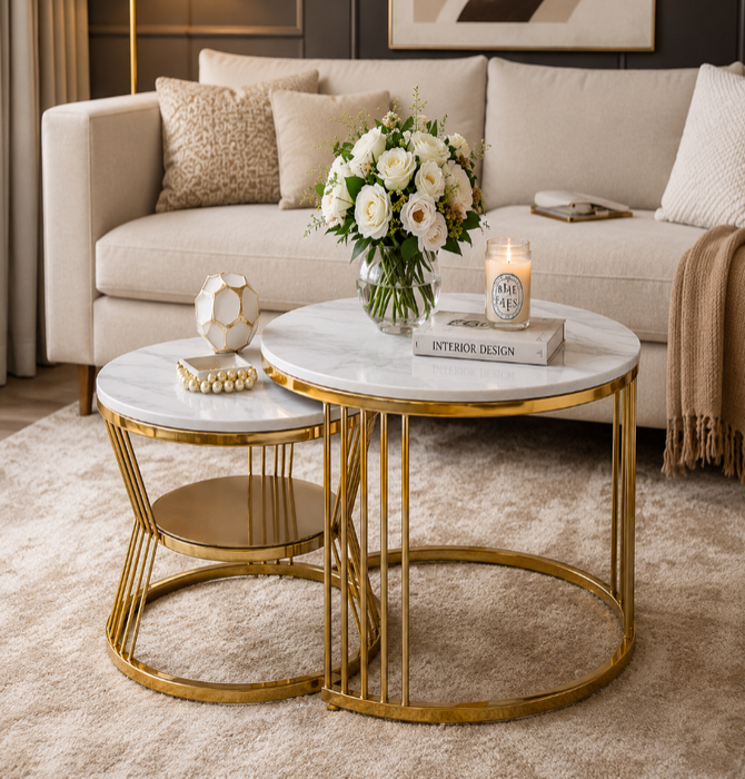 Kairo MS PVD Coffee Table with Ceramic Top
