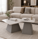 Modern Marble Coffee Table Set
